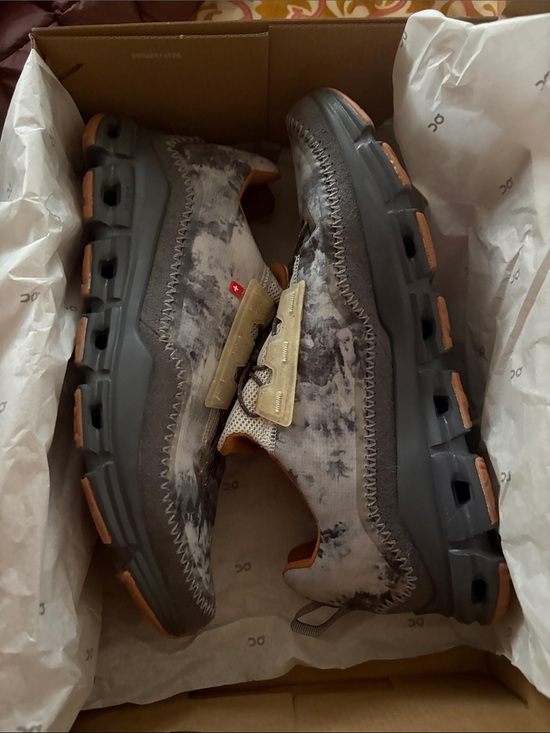 On Running Other - On Running Men's Cloudaway Smoky Quartz  Grey Tie-Dye Sneakers with Tan Accents